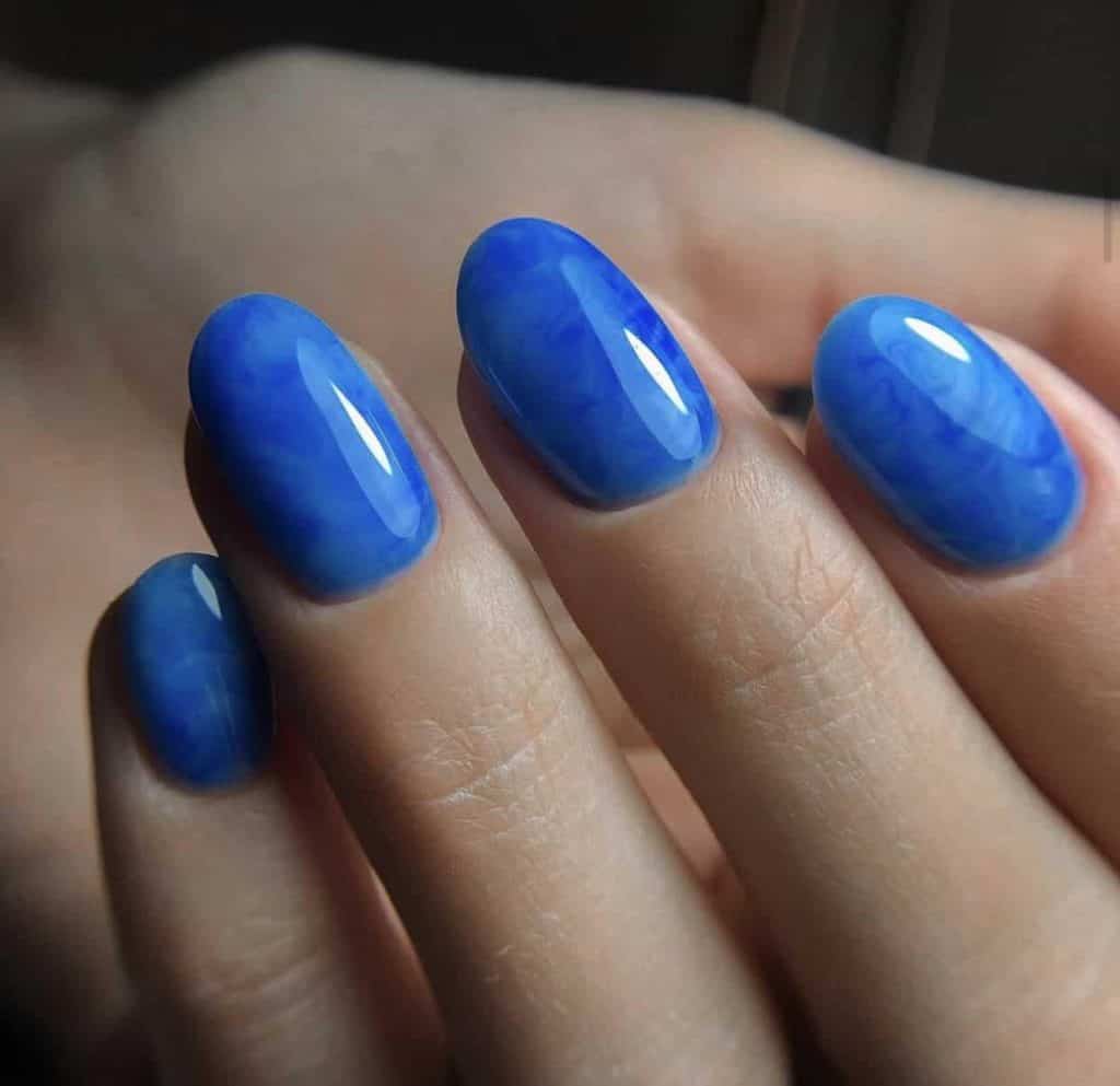 A woman after getting a manicure in Oakville, Ontario.