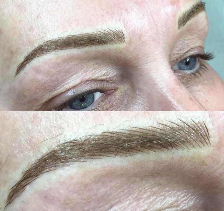 Meticulous microblading by Frame Lash Studio.