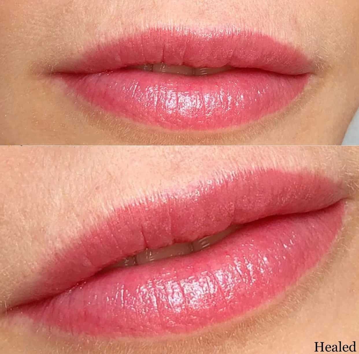 lip blushing oakville soft pink lips