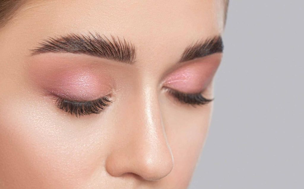 brow lamination oakville with tint, wax and shaping